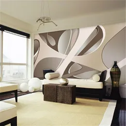 papel de parede 3d tapete Europäischen minimalistischen schlafzimmer wohnzimmer TV hintergrund streifen abstrakte wandbild wand paper253I