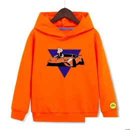 Hoodies Sweatshirts Merch A4 Gelik Lamba Çocuk Çocuk İlkbahar Yaz Kız Bebek Kapşonlu Günlük Kalite Çocuk Giyim Tops 211029 DROP DHEAD