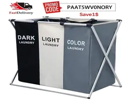 123 Girds Laundry Basket Ox Cloth Foldable Dirty Clothes Storage Organizer Hamper Home Sundries Folding 2201251342980