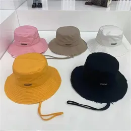 Sombrero de cubo de lujo sombrero de sol bordado con etiqueta de marca interna Panamá Bob Basin Cap Hat Fisherman Outdoor Fisherman 210817293k