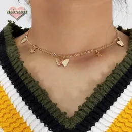 سلاسل Collier Butterfly Love Fashion Femme وصيفات الهدايا مصمم مجوهرات عتيقة عيد ميلاد Corrente BisuTeria مطابقة أولية 2023