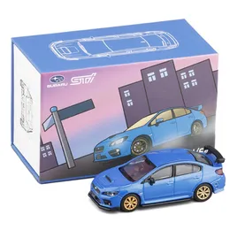 Diecast Model 1/64 Collection Edition Impreza WRX STI Alloy Car Model Diecast Metal Toy Car Model Simulation with Retail Box Decoration 230308