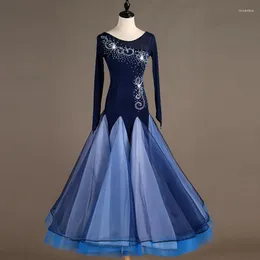 ارتداء المرحلة 2023 بيع أزياء قاعة رقص تنانير بتوقيت تصميم امرأة حديثة الفالس تانغو/فستان المنافسة القياسية MQ110