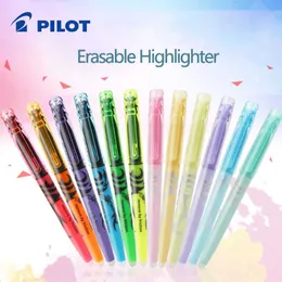 Highlighters 1 Pcs Japan Pilot Frixion Erasable Highlighter SWFL Pastel Fluorescent Marker Pen Student Special School Supplies Stationery J230302