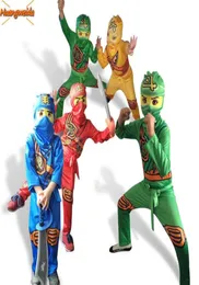 Disfraz de Ninja Fancy Fancy Party Dress Up Carnival Prin Halloween Disfraz para niños Cosplay Anime Superhero Jumpsuit Presente Q09103117860