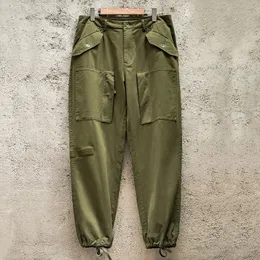 Herrbyxor Maden American Vintage Og107 Straight Military Multiock Loose Drawstring Casual Cargo Tactical Trousers 230307