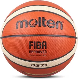 Bolas de basquete indoor ao ar livre tamanho aprovado pela FIBA 7 couro PU Match Training masculino feminino baloncesto 230307