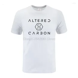 Мужские рубашки T 2023 Прибытие летняя мода измененная карбоновая печатная шкаф