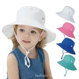 LL-YDPF32 الاطفال في الهواء الطلق القبعات قبعة بحافة الأطفال قبعة الشمس المشرقة الطفل قبعات خوذة واقية من الشمس أغطية الرأس قابل للتعديل