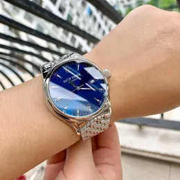 Armbandsur Rev tiger/rt varumärke Casual klockor Automatiska affärer i rostfritt stål mekanisk vattentät klockklocka relogio masculino