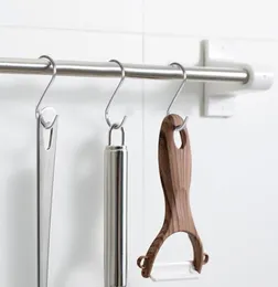 Hooks Rails S Shaped 12 PCS Set 3 Size Stainless Steel Railing Hanger Hook Clasp Holder For Kitchen Bathroom Garden Fast1441071