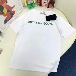 남성용면 티셔츠 Bottega Gooya 편지 인쇄 순수면 여자 부부 부부 조류 삼각형 로고 탑 색상 티셔츠 플러스 S-5XL A2