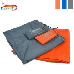 Utomhuskuddar Desert Waterproof Tent Floor Tarp Picnic Mat Ultralight Pocket Foot Prints Beach med säck för camping Vandring 230307