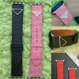 Designer WatchBands Strap for Apple Watch Band 42mm 38mm 40mm 41mm 44mm 49mm Iwatch 6 5 4 3 2 Band Luxury Pu Leather Straps Armband Fashion Letter Tryckta smarta remmar