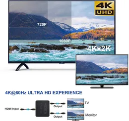 HDMI 2.0 스플리터 1 in 2 스케일러 4K 블루투스 어댑터 전자 부품