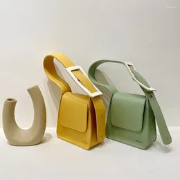 Abendtaschen Persönlichkeit Mini PU Leder Handtaschen für Frauen 2023 Damenmode Einfache Schulter Achsel Geldbörsen