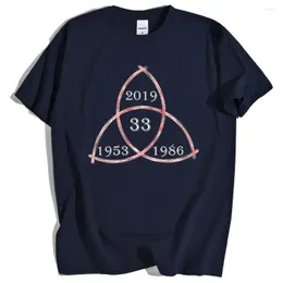 メンズTシャツTriqueta 33年ストリートクールなTシャツメンズハラジュクヒップホップサマーTシャツファッションブランド男性トップス