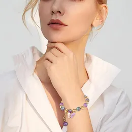 Bangle päronformad halsband natursten med fjärils hänge armband uppskattningsgåvor för kvinnor uttalande örhängen färgglada