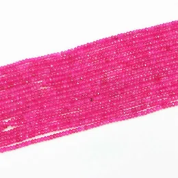 Perline Altra pietra naturale Giade Perline Abaco Rondelle sfaccettato Rosa rossa 2X4mm Allentato Fai da te Bracciale Collana Risultati dei gioielli 15 pollici B562Altro Ot