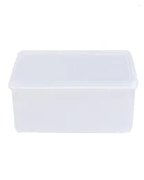 Opslagflessen 33L enkele laag plastic scherper rechthoekige transparante doos droge voedselcontainer met deksel voor thuiskeuken bar6527803