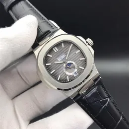 18 colori Orologi di alta qualità 5726 Orologio da uomo meccanico automatico Moon Phase 24H Acciaio inossidabile Tutte le funzioni funzionano 40 5mm236l