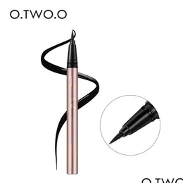 Eyeliner O.TWO.O Black Liqule Make Up Super Waterproof Długotrwałe oko Łatwa w noszeniu Oczy Makeup Narzędzia Dostawa DHF0P