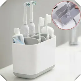 Toothbrush Holders Electric Holder Large Bathroom Caddy Storage Organizer Bath Rack Accessories Wholesale 230308