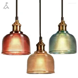 Подвесные лампы Творческие нордические стеклянные люстра ретро промышленное стиль батончика