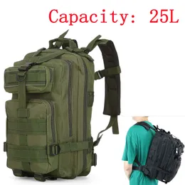 Utomhusväskor Mochila Militär Tactical Assault Pack Backpack Army Molle Waterproof Bug Out Bag Liten vandringskampingjakt Ruckssack 230307