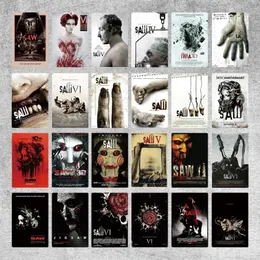 Horror Movie Metal Painting Poster Plaque Vintage Metal Famous Movies Sign Tin Sign Wall Decor for Room Garage Iron Painting 30X20cm W03