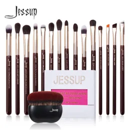 Ferramentas de maquiagem Jessup Eye Brushes Set 15pcs Brush de maquiagem Disas de sombra sintética de sombra