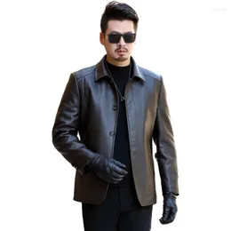 Jackets para hombres 2023 Marca de cuero para hombres Jaqueta de moda masculina de invierno Hombres cómodos calientes
