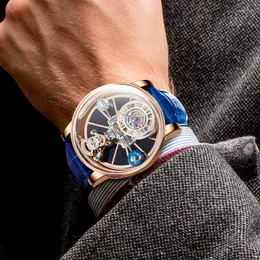 Astronomia Celestial Tourbillon Watch: Mens Transparent Design