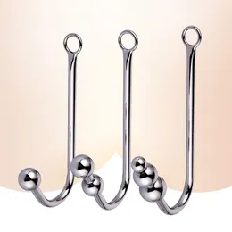 Anal Toys Hook Seks ze stali nierdzewnej dla mężczyzny metalowy tyłek rozszerzający prostata masażer czystości urządzenia bdsm gejowskie fetysz 230307