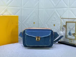 Kvinnors designer midjeväska denim canvas bumbag utomhus casual fannypack lady daily purses