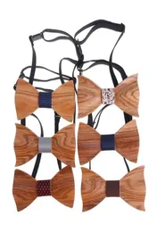 New Fashion Women Flower Cowhide Men Tie Men039s Bow Shirt Women New Design 3D Wooden Tie Wood Cowhide3296323