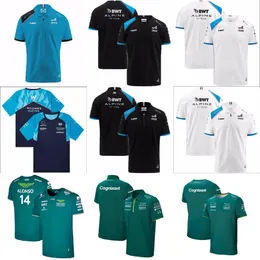 2023 Formula 1 F1 Yarışı Mclaren Aston Martin Setleri Carlos Sainz Charles Leclerc Set Up t-shirt Gündelik Nefes Alabilir 2024 Yaz Araba Logosu Motor Sporları Takımı Jersey Gömlekleri