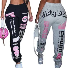2023 Spring Women Pants Designer Nowy druk moda elastyczna talia Sportom Sport Sportsure Casualne legginsy