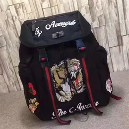 Tiger Emelcodery Techpack с вышивкой роскошной дизайнерской дизайнерской сумок мужчина рюка