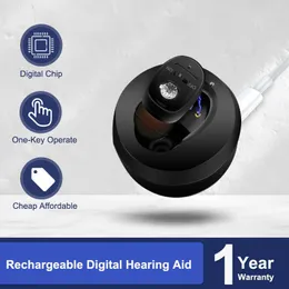 Kulak Bakımı Tedarik CIC İşitme cihazı Şarj Edilebilir Yüksek Güçlü Ses Amplifikatörü Dijital İşitme Cihazları Sağırlık İçin Görünmez Su Geçirmez Kulaklık Audifono 230308
