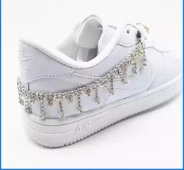 Fußkettchen Mode Luxus Strass Anhänger Schuhkette Dekoration Zubehör Damen Metall Fuß Stiefel Schmuck