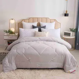 Luxury 100%Nature Cotton Comforter Blanket Breathable Soft Twin Full Queen Duvet cover Filler Insert Reversible for All season3082