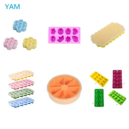Ice Cream Tools Creative DIY Grids Honeycomb Mini Ice Maker Cube EcoFriendly Cavity Silicone Tray Mold Durable Z0308