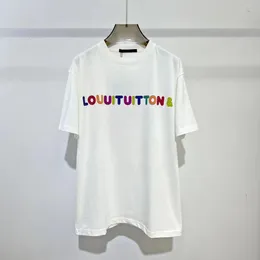 L/vSummer Erkek Bayan Üstleri Tasarımcı T Gömlek Gevşek Fit Gömlek Moda Baskılı Gündelik Giyim Sokak Şort Kollu Artı Boyutu S-6XL Giysileri