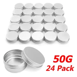 Make -up -Werkzeuge 2496pcs 30g 50 g 60 g Aluminium Runde nachfüllbare Flaschen Blechdose Schachtel