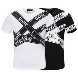 DSQファントムタートルメンズTシャツメンズデザイナーTシャツブラックホワイトバッククールTシャツメンサマーファッションカジュアルストリートTシャツトップスプラスサイズM-XXXL 158251