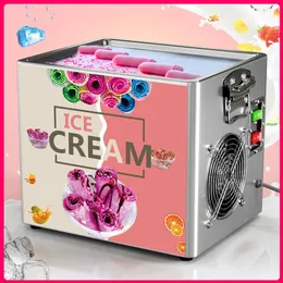 Thai Stir Fry Ice Cream Tools Roll Machine Kitchen Electric Small Fried Yogurt Portable Mini Kit208K