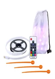 Waterproof Camping RGB LED Strip Light Lamp USB String Remote Control Outdoor Strips5723242