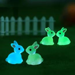Objetos decorativos em miniatura de pato luminoso