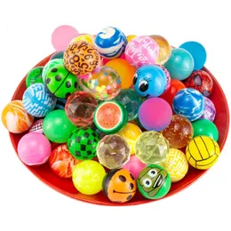 Yoyo 10 20PCS Children s Fun Toys Bouncing Ball Capsule Mixed Bouncy Jumping Solid Floating Elastic Rubber 230307